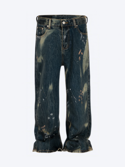 VINTAGE BAGGY STAINS JEANS - Designer Streetwear Brand | SPRAYNPRAY®