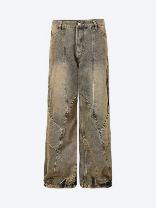 VINTAGE SAND BAGGY DENIM - Designer Streetwear Brand | SPRAYNPRAY®