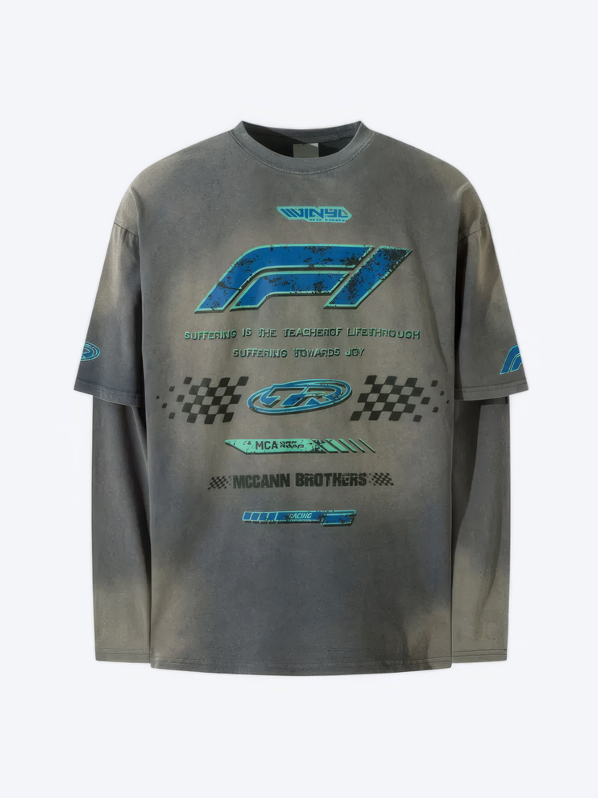 HIGH STREET GRUNGE GRAPHIC LONG SLEEVE - F1