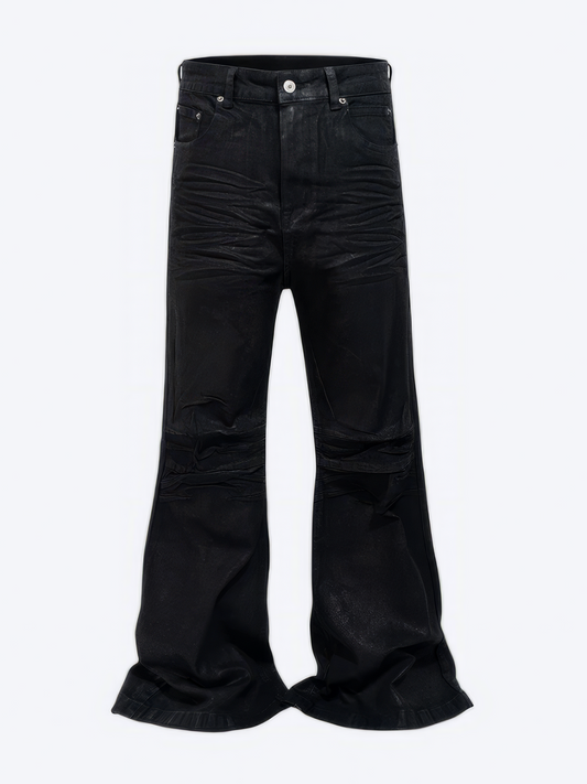 GlOSSY FLARE JEANS - Designer Streetwear Brand | SPRAYNPRAY®