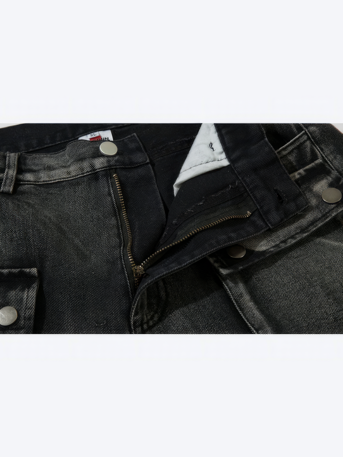 WIDE LEG EMBROIDERY JEANS - Designer Streetwear Brand | SPRAYNPRAY®