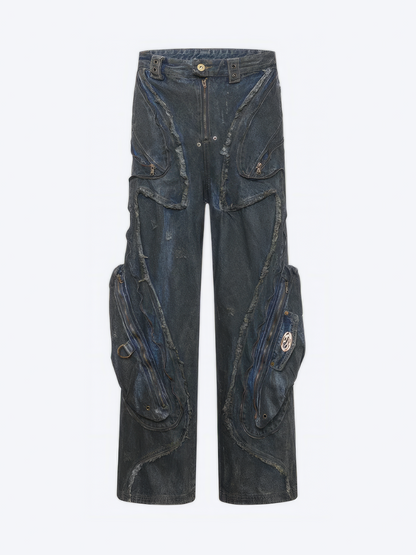 ROPA VINTAGE WASHED POCKETS DENIM - Designer Streetwear Brand | SPRAYNPRAY®