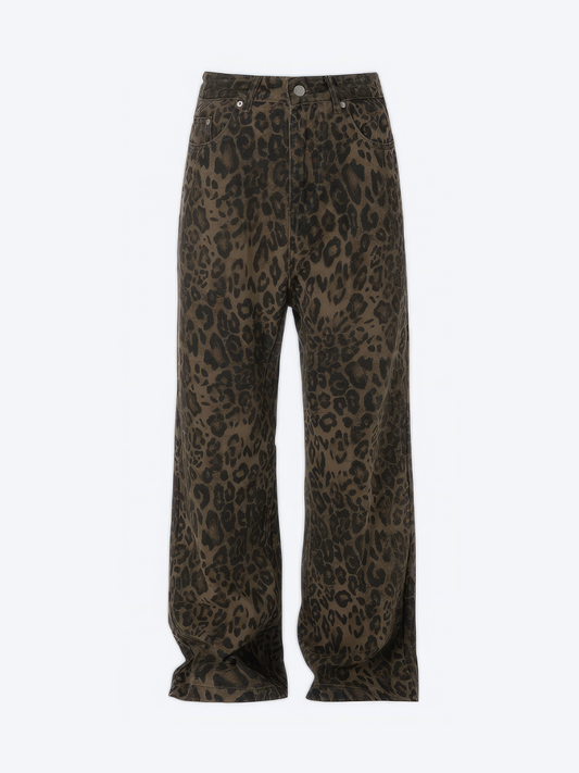 VINTAGE LEOPARD JEANS - Designer Streetwear Brand | SPRAYNPRAY®