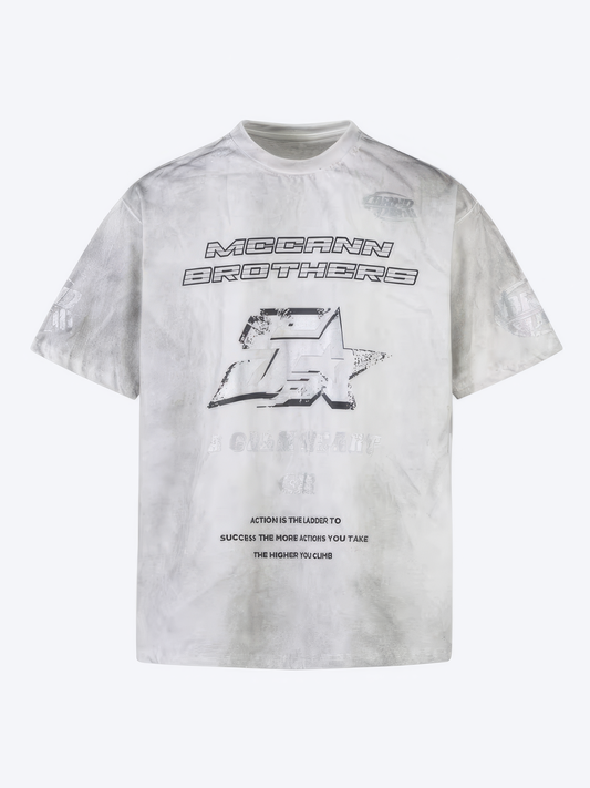 STREETWEAR GRAPHIC WASHED T-SHIRT - STAR