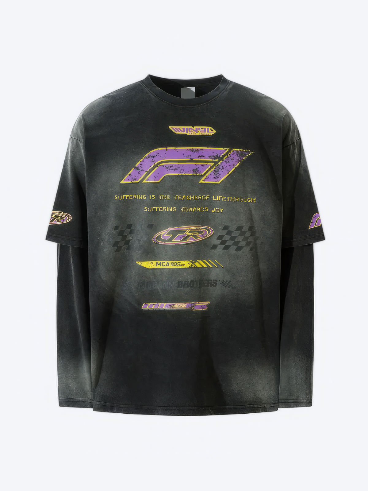 HIGH STREET GRUNGE GRAPHIC LONG SLEEVE - F1