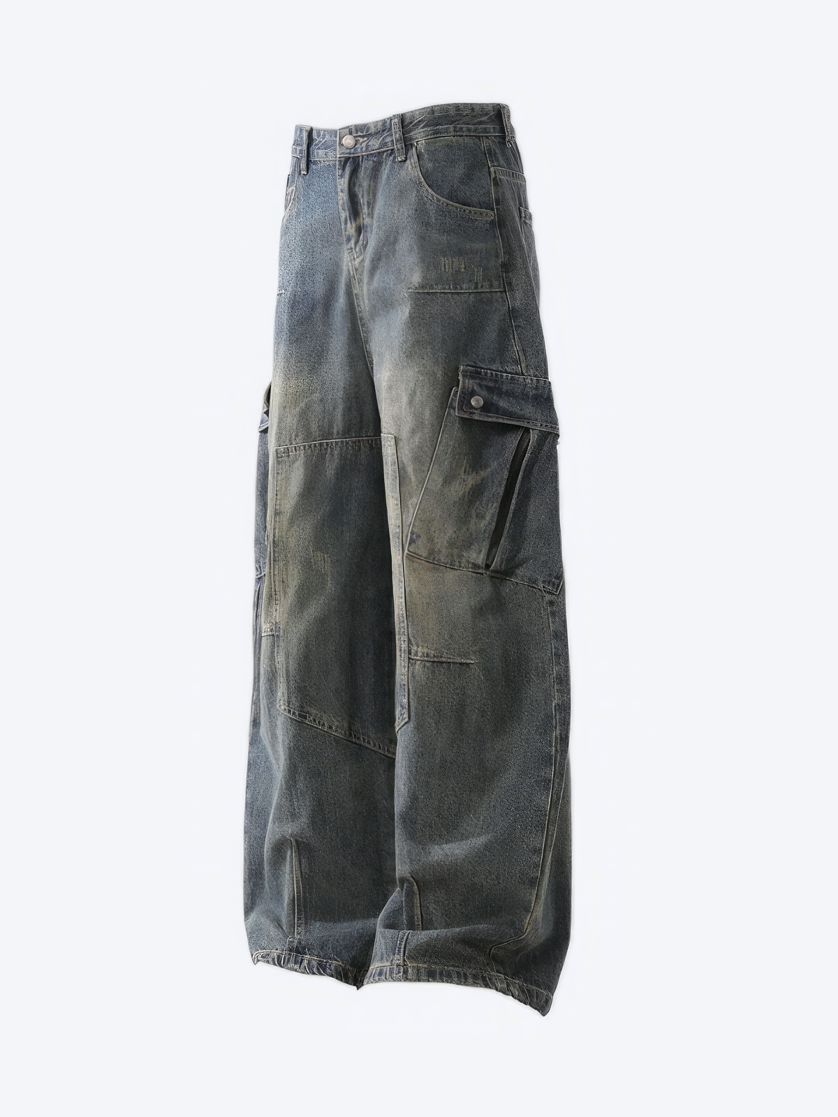 VINTAGE LOOSE POCKET BAGGY JEANS - Designer Streetwear Brand | SPRAYNPRAY®