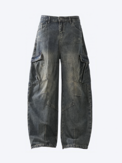 VINTAGE LOOSE POCKET BAGGY JEANS - Designer Streetwear Brand | SPRAYNPRAY®