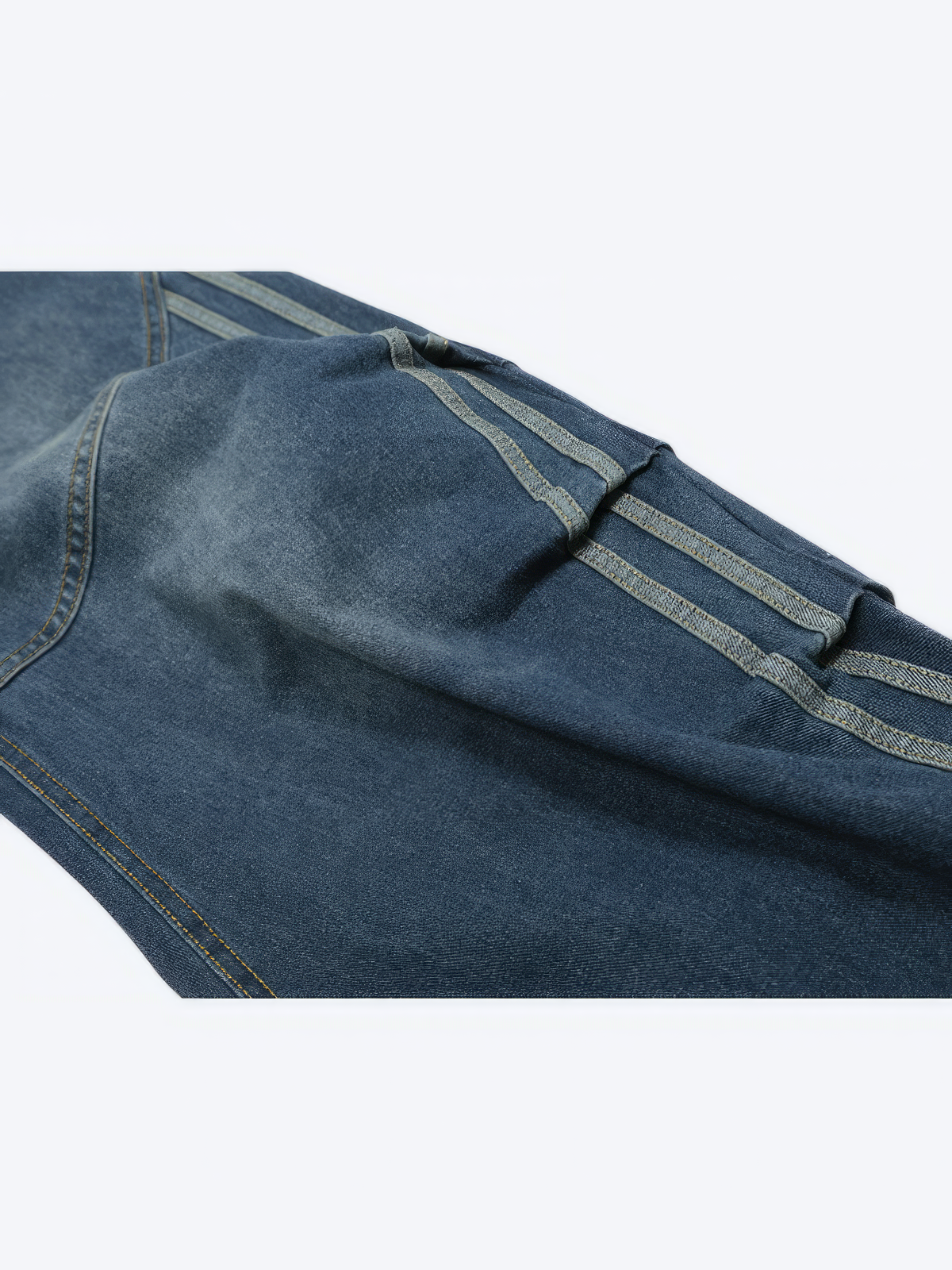 VINTAGE SIDE STIPED BAGGY JEANS - Designer Streetwear Brand | SPRAYNPRAY®