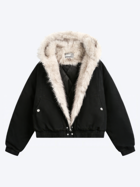 FUR COLLAR WARM JACKET