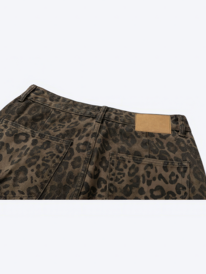 VINTAGE LEOPARD JEANS - Designer Streetwear Brand | SPRAYNPRAY®