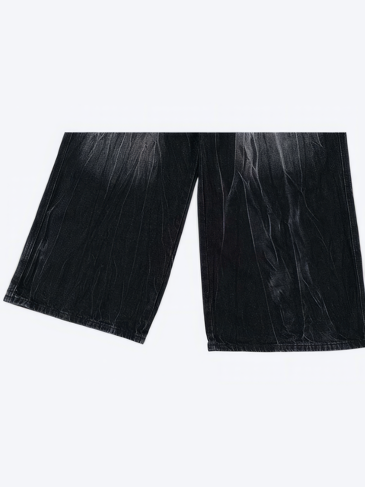 BLACK WIDE LEG BAGGY JEANS - Designer Streetwear Brand | SPRAYNPRAY®