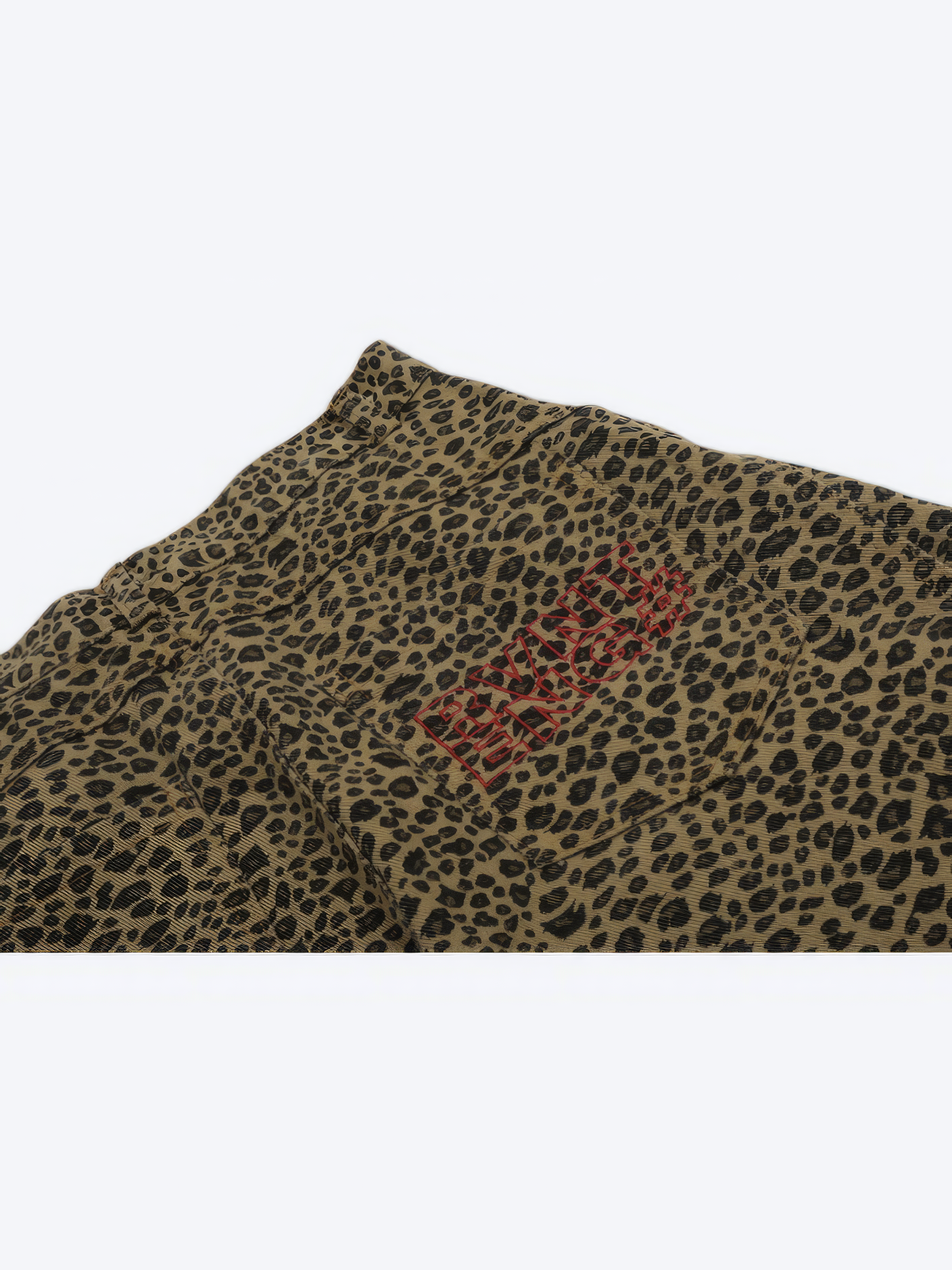 VINTAGE SIDE POCKET LEOPARD JEANS - Designer Streetwear Brand | SPRAYNPRAY®