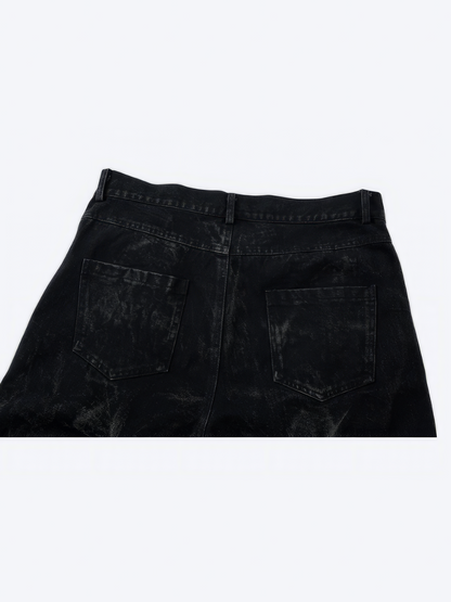 SHADOW PLEATED DENIM - Designer Streetwear Brand | SPRAYNPRAY®