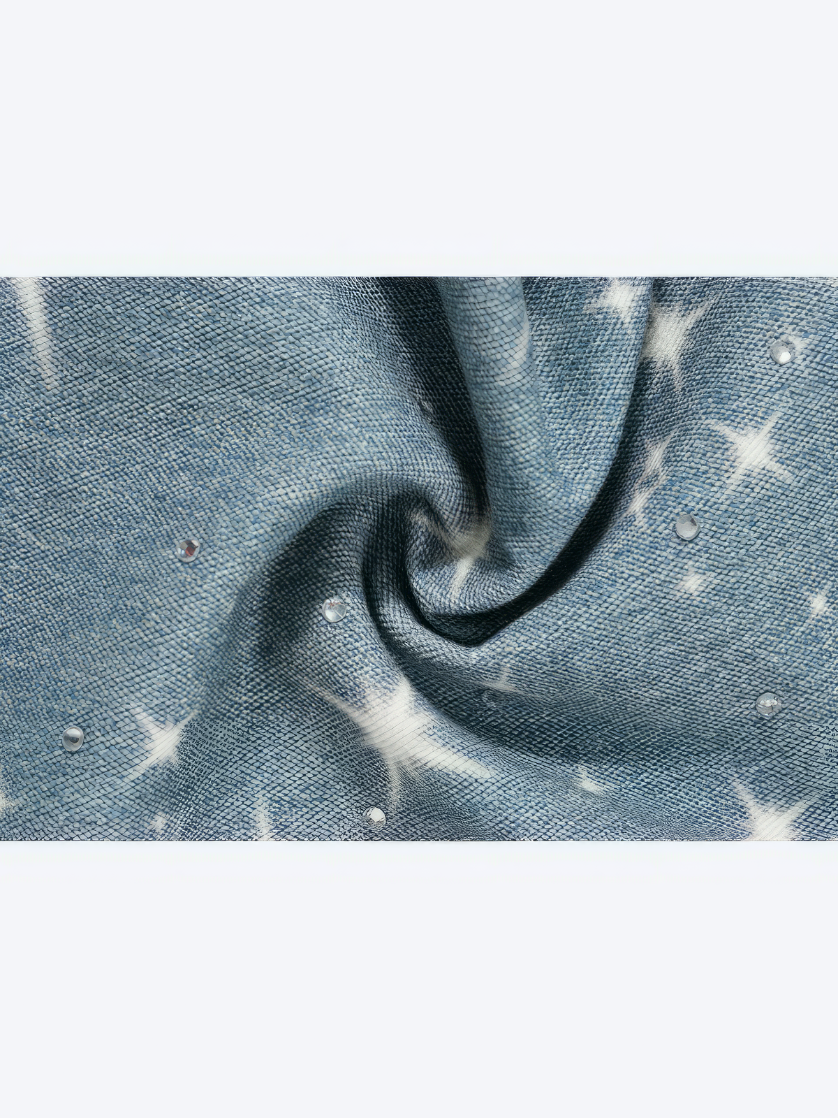 STARS RHINESTONE WASHED BLUE DENIM - Designer Streetwear Brand | SPRAYNPRAY®