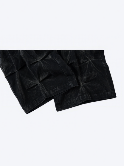 SHADOW PLEATED DENIM - Designer Streetwear Brand | SPRAYNPRAY®