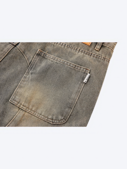 VINTAGE SAND BAGGY DENIM - Designer Streetwear Brand | SPRAYNPRAY®